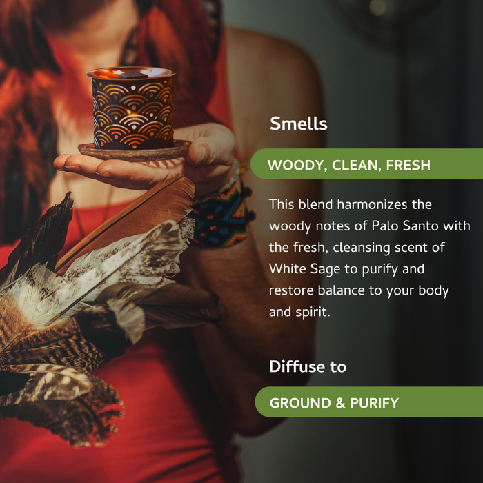 Palo Santo & White Sage Incense Bricks - Refill