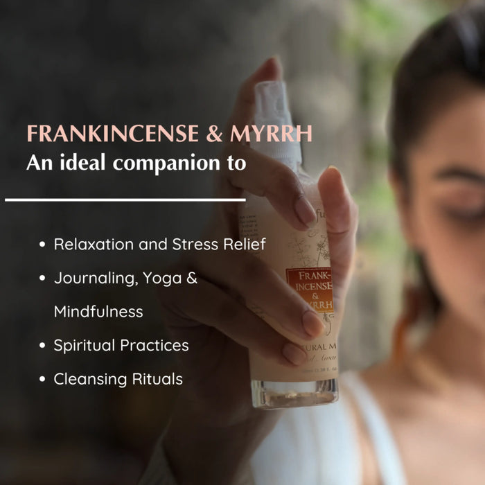 Pair Frankincense & Myrrh Mist with Yoga, meditation and spiritual rituals