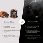 Incense Bricks are smokeless, no mess, easy to use, handcrafted with 100% natural ingredients