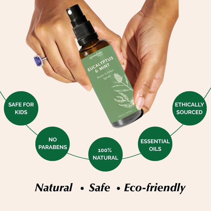 Orange and Eucalyptus & Mint Room Linen Natural Mist Duo