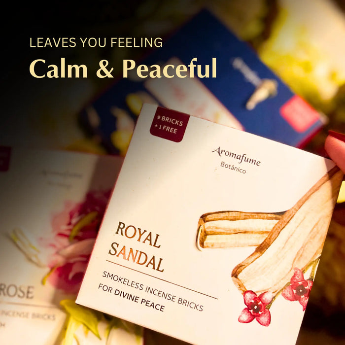 Temple Flowers - Smokeless Incense & Om Burner Combo