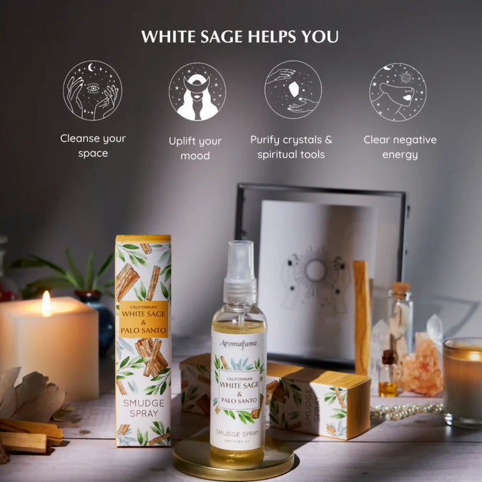 Use White Sage & Palo Santo to cleanse, uplift, purify and clear negativity
