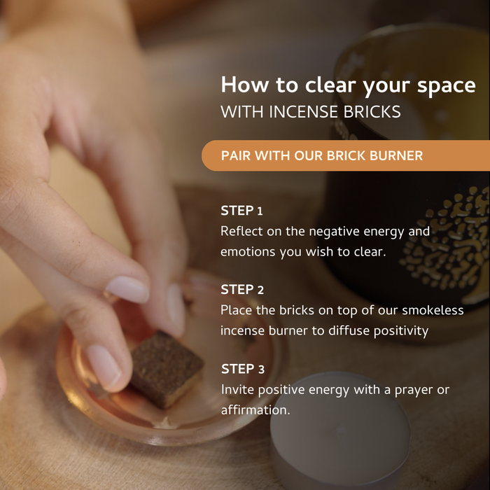 Palo Santo & Cinnamon Incense Bricks - Refill