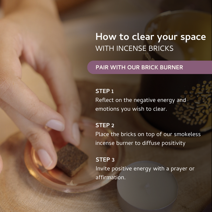Palo Santo & Lavender Incense Bricks - Refill