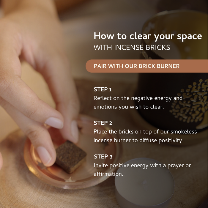 Palo Santo & Sandalwood Incense Bricks - Refill