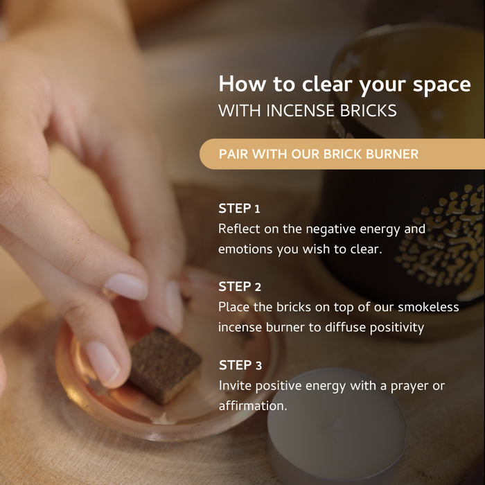 Palo Santo Incense Bricks & Burner Set