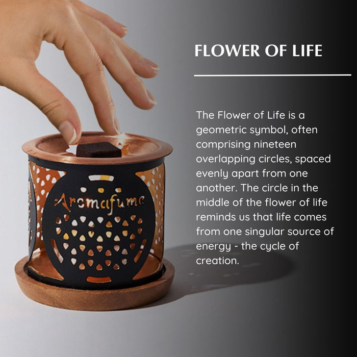 Flower of Life Incense Brick Burner