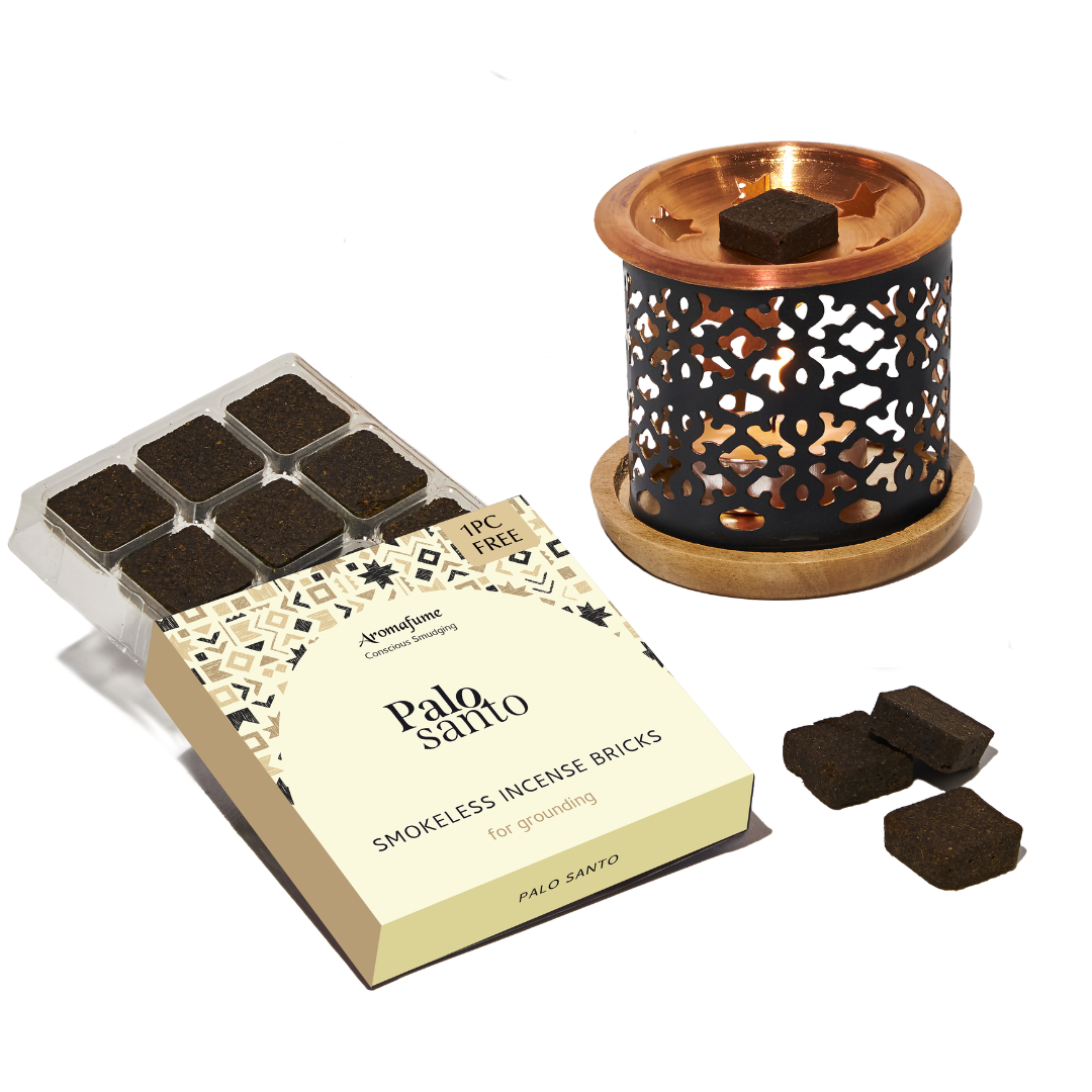 Palo Santo Incense Bricks & Burner Set