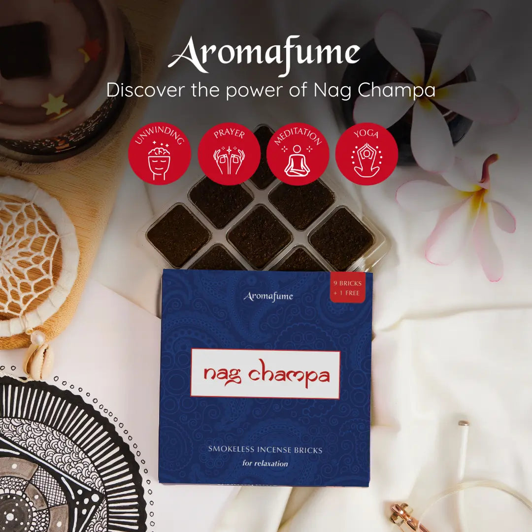 Nag Champa incense for relaxation, meditation, yoga and prayer