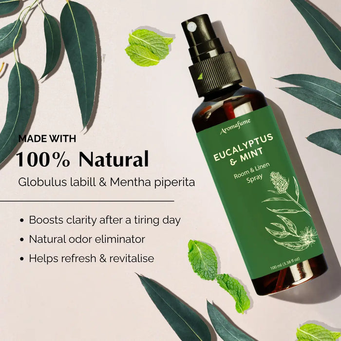 Orange and Eucalyptus & Mint Room Linen Natural Mist Duo