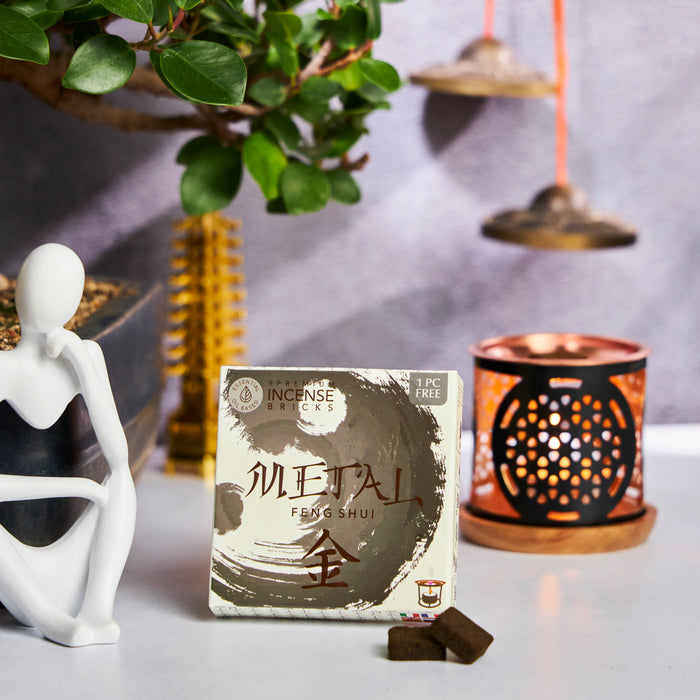 Metal Element-Incense Bricks & Burner Set