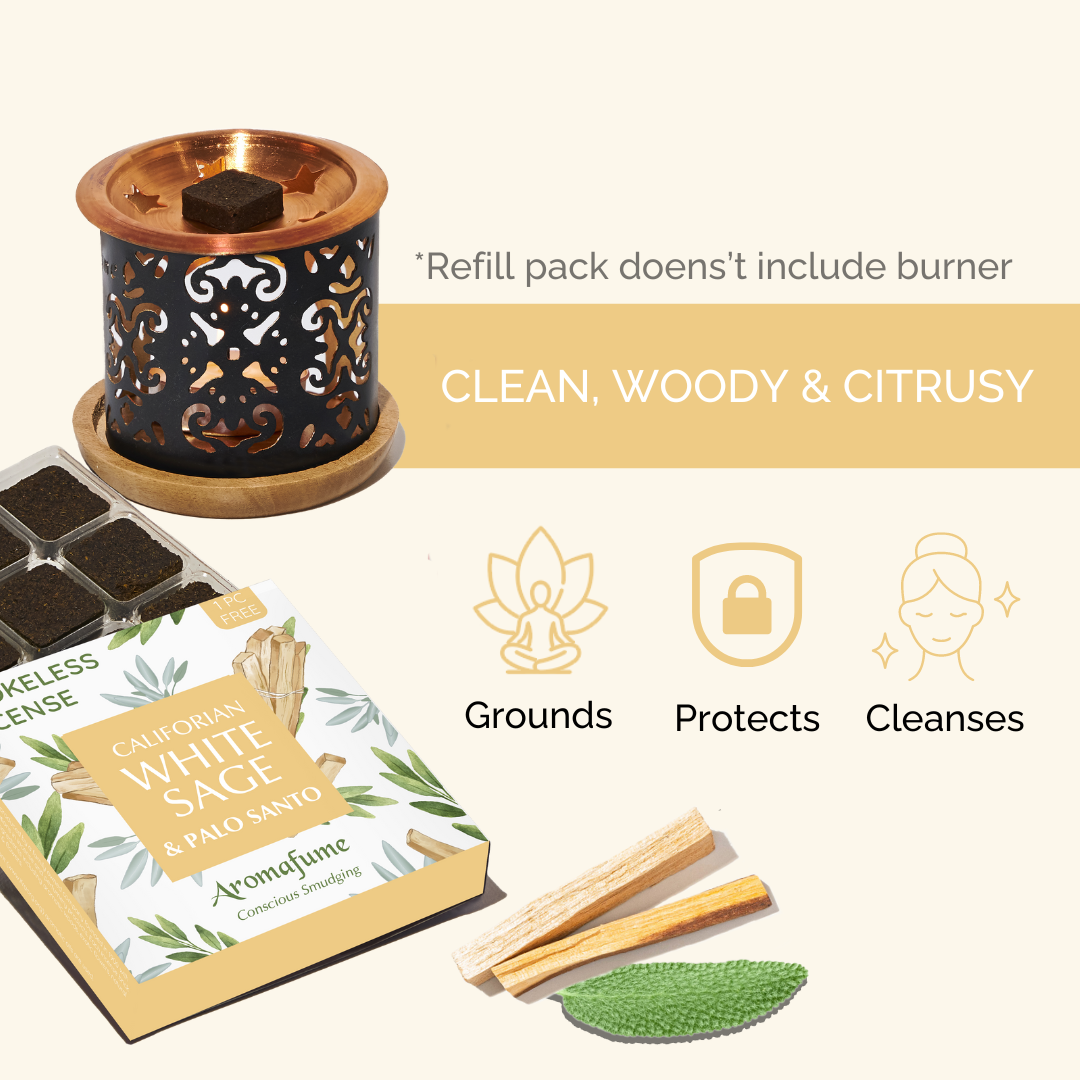 White Sage & Palo Santo Incense Bricks - Refill