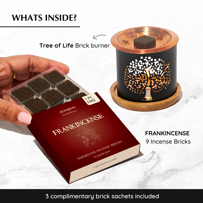 Frankincense (Lobaan) Incense Bricks & Burner Set