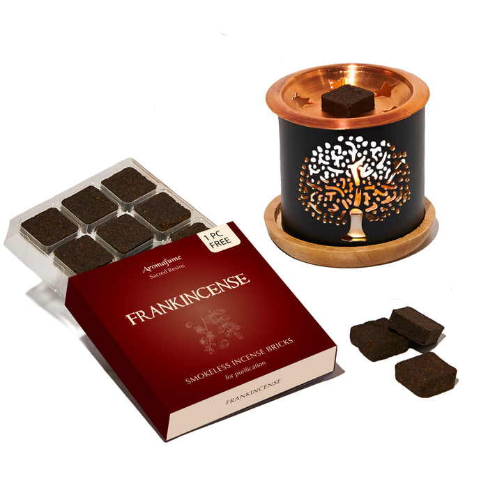 Frankincense (Lobaan) Incense Bricks & Burner Set