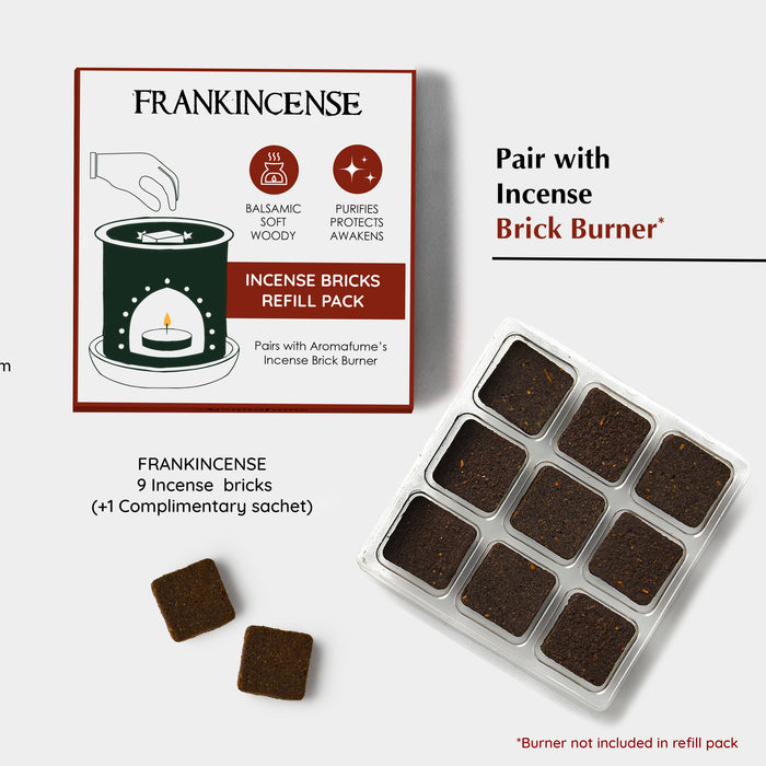 Frankincense Incense Bricks Refill Pack (Single Tray)