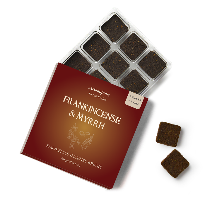 Frankincense & Myrrh Incense Bricks Refill Pack (Single Tray)