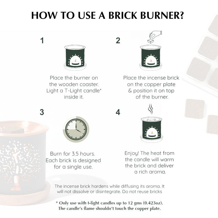 Taj Incense Brick Burner