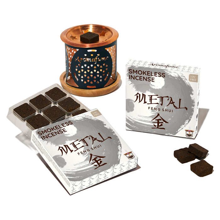 Metal Element-Incense Bricks & Burner Set