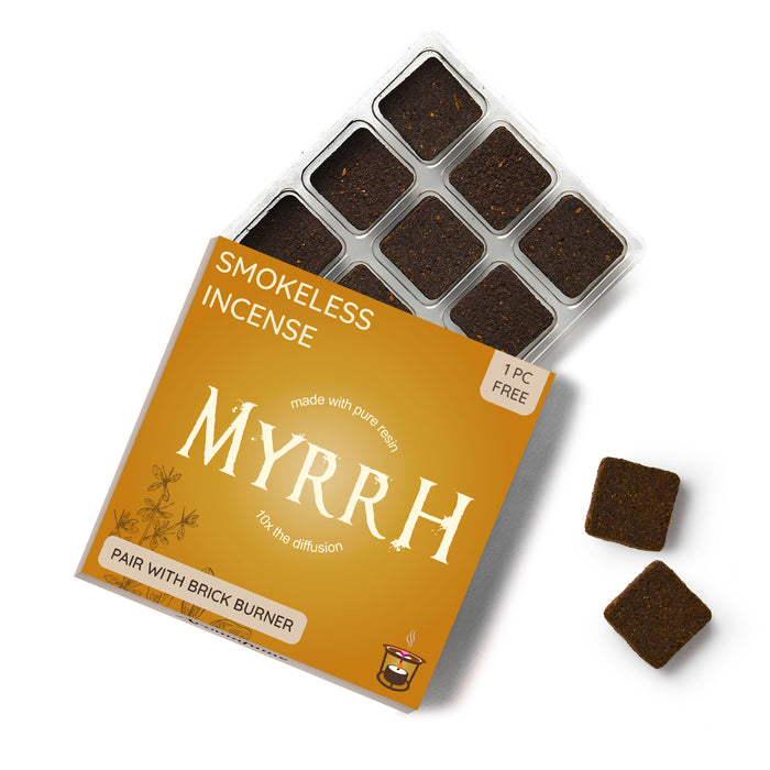 Myrrh Incense Bricks Refill Pack (Single Tray)