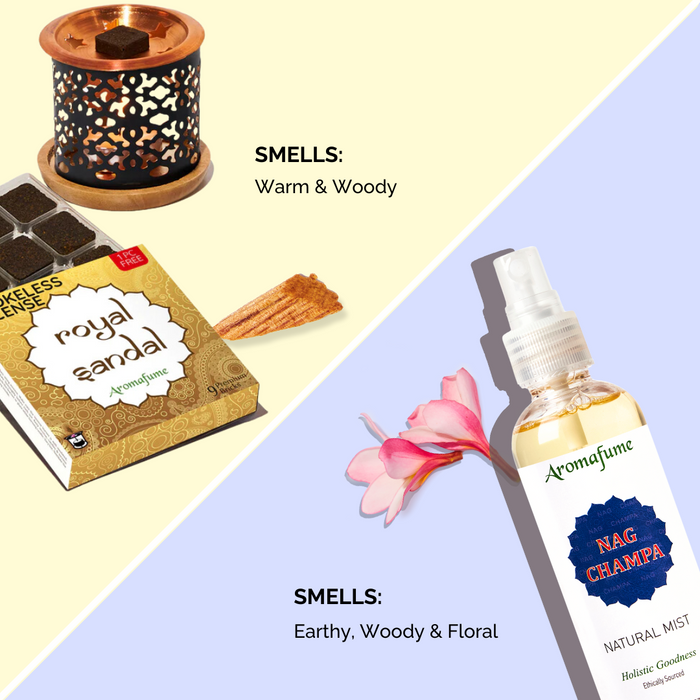 Nag Champa & Royal Sandal Incense Brick & Mist Kit