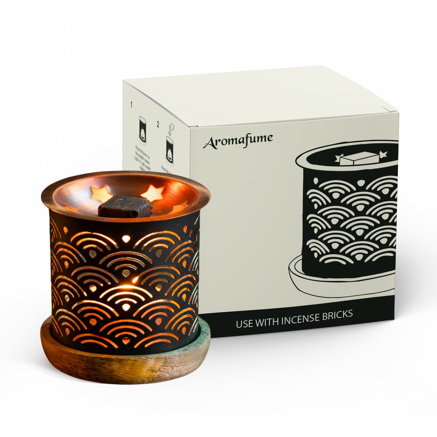 Rainbow Incense Brick Burner