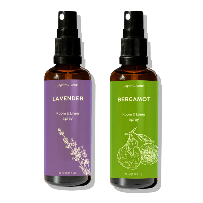 Lavender & Bergamot Room and Linen Natural Mist Duo